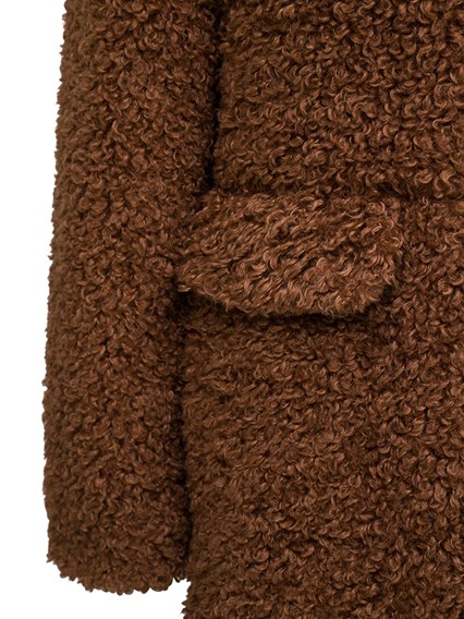 teddy coat with pockets