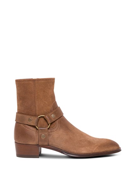 ysl suede boots