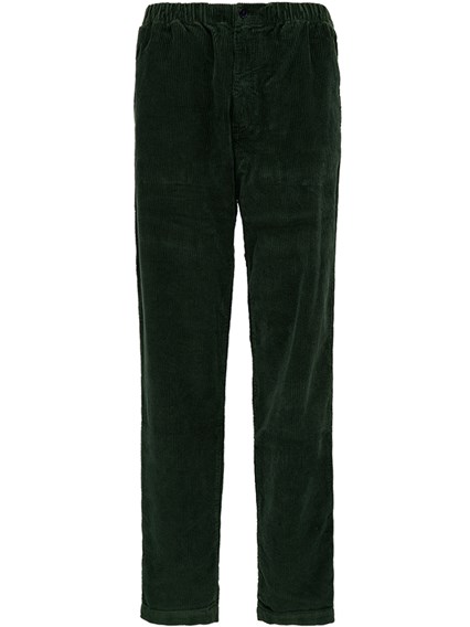 Green Velvet Ribbed Trousers KENZO 