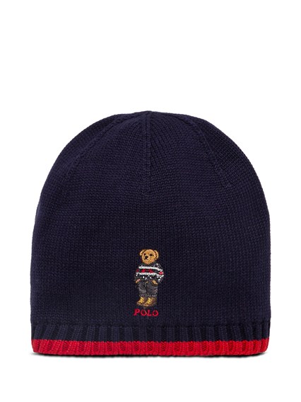klif dat is alles Bewijzen Blue Cotton Hat with Logo POLO RALPH LAUREN KIDS Price | Gaudenzi Boutique