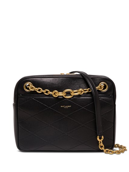 Borsa a Tracolla Le Maillon in Pelle Nera Matelassé SAINT LAURENT Prezzo |  Gaudenzi Boutique