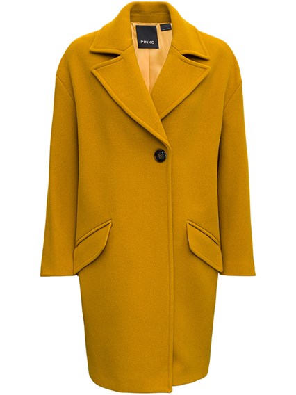 mustard wool coat women's