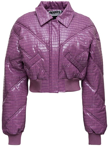 lilac cropped jacket