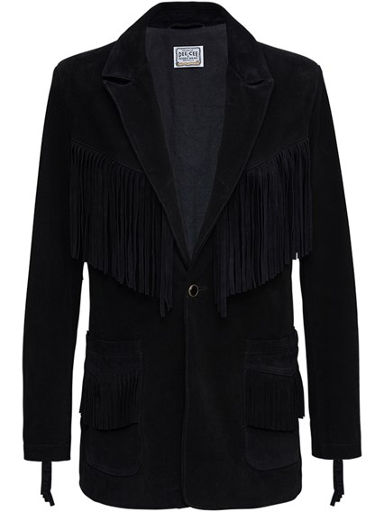 blazer with fringe