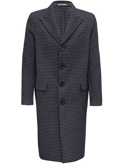 long houndstooth coat