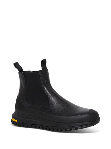 vibram leather boots