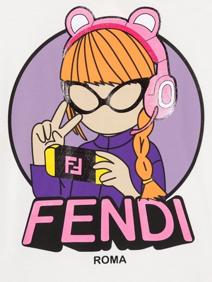 T-SHIRT JERSEY FENDI KIDS Prezzo | Gaudenzi Boutique