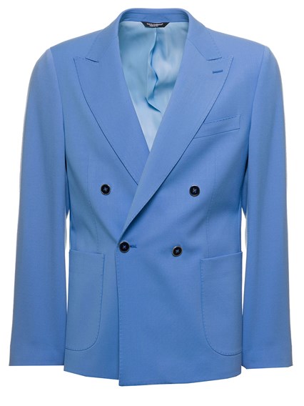 light blue wool jacket