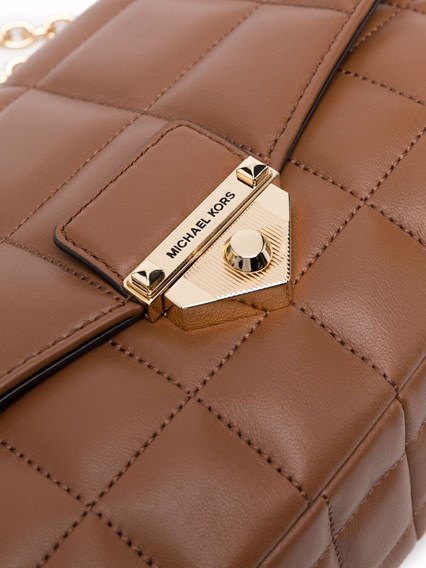 michael kors brown quilted bag