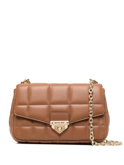 Borsa a Tracolla Soho in Pelle Marrone Trapuntata M Michael Kors Donna MICHAEL  MICHAEL KORS Prezzo | Gaudenzi Boutique