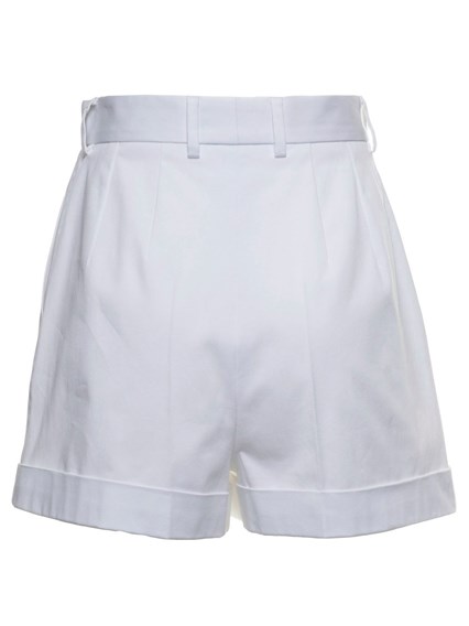 Shorts Bianchi in Gabardine di Cotone DOLCE E GABBANA Prezzo | Gaudenzi  Boutique
