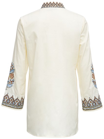 white cotton caftan
