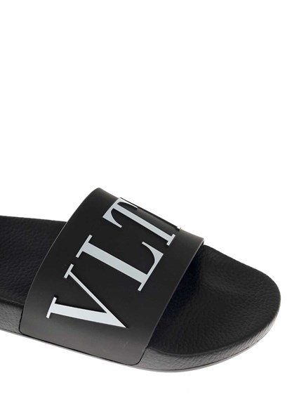 valentino rubber slide sandals