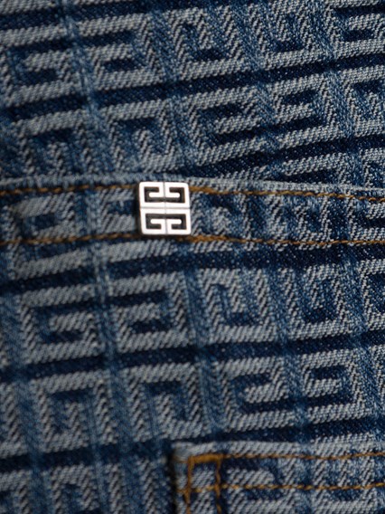 Five-pocket Denim Jeans with Monogram 