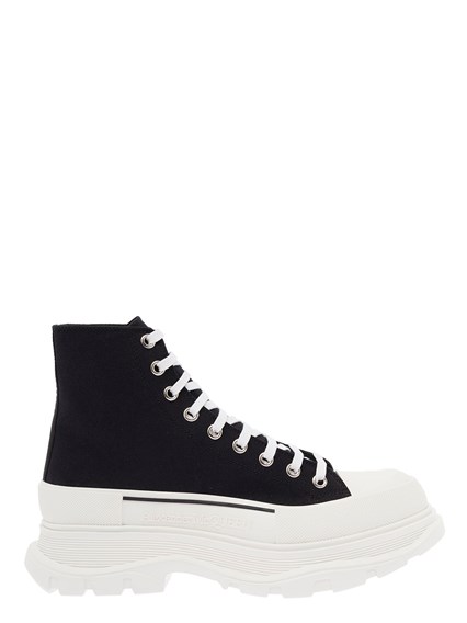 Sneaker Tread Slick in Cotone Nero Alexander Mcqueen Uomo ALEXANDER MCQUEEN  Prezzo | Gaudenzi Boutique