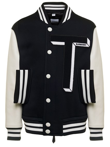 black burberry bomber jacket