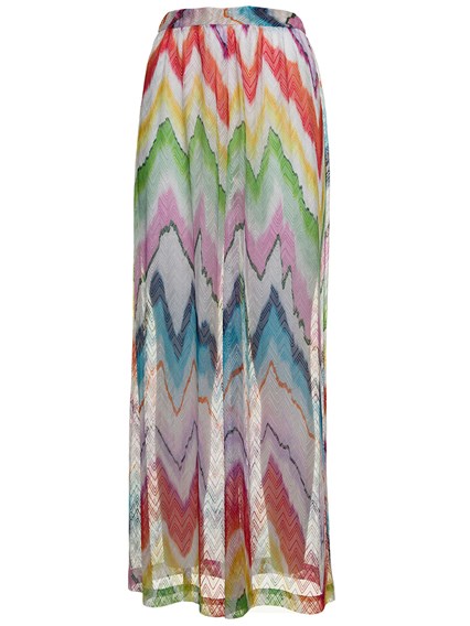 Pantaloni Ampi in Maglia Semitrasparente con Motivo Zig-zag MISSONI Prezzo  | Gaudenzi Boutique