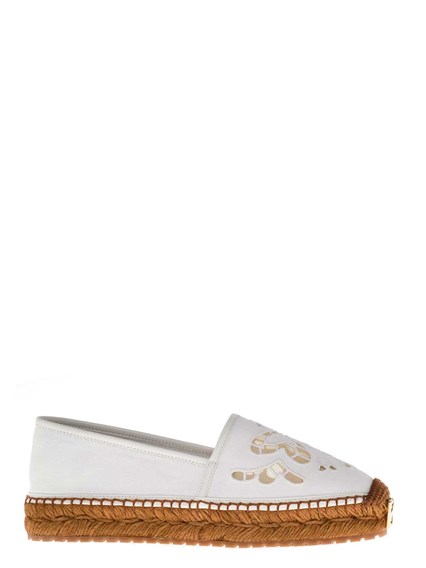 Espadrillas Bianche in Cotone Ricamato DOLCE E GABBANA Prezzo | Gaudenzi  Boutique