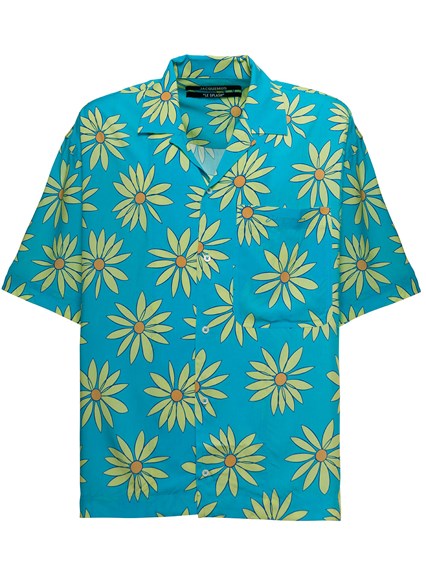 jacquemus blue flower shirt