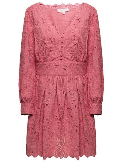 michael kors pink lace dress