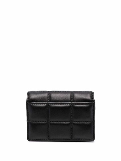 michael kors black quilted wallet