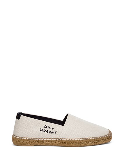 Espadrillas in Tela con Ricamo Logo Saint Laurent Uomo SAINT LAURENT Prezzo  | Gaudenzi Boutique