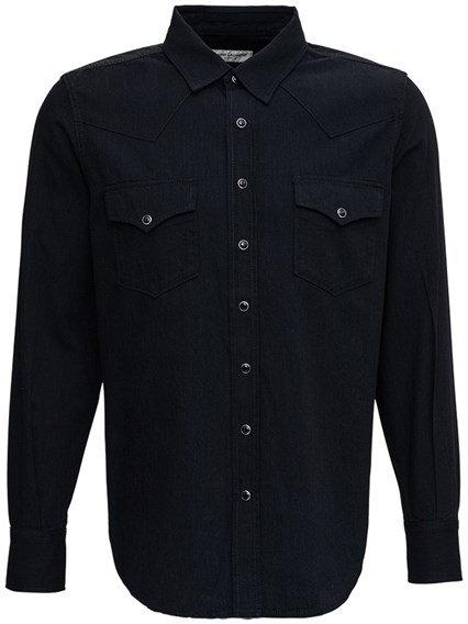 Camicia di Jeans Nera Western SAINT LAURENT Prezzo | Gaudenzi Boutique