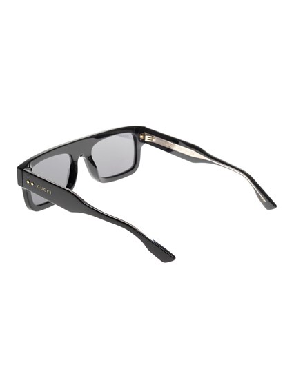 Occhiali da Sole Rettangolari in Acetato Nero GUCCI Prezzo | Gaudenzi  Boutique