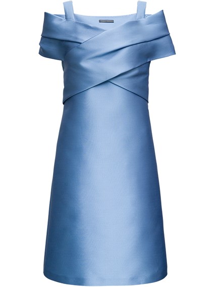 light grey satin dress