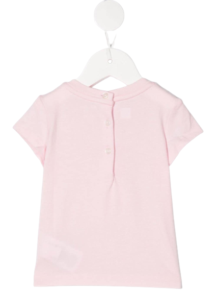 Polo Ralph Lauren Kids Baby Girl's Pink Cotton T-Shirt with Logo 