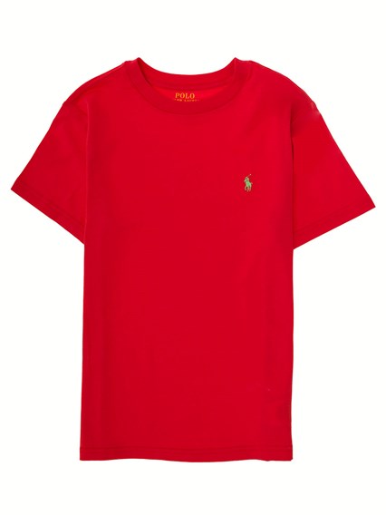 Polo Ralph Lauren Boy Red Cotton T-Shirt with Logo POLO RALPH LAUREN KIDS  Price | Gaudenzi Boutique