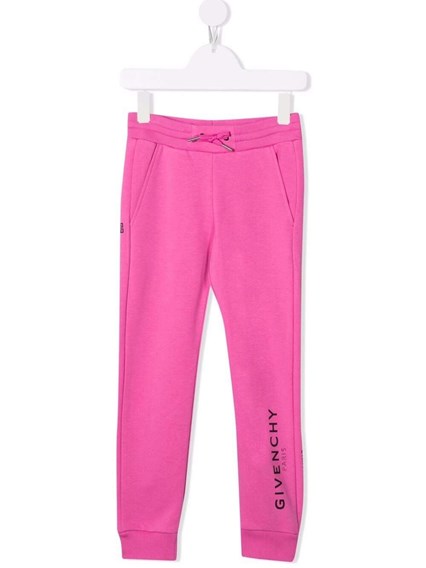 Jogger Fucsia di Cotone con Stampa Logo Givenchy Kids Bambina GIVENCHY KIDS  Prezzo | Gaudenzi Boutique