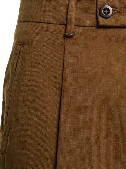 Pantaloni Marroni in Cotone e Lino Berwich Uomo BERWICH Prezzo | Gaudenzi  Boutique