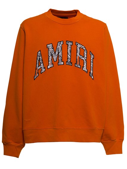 Felpa Arancio in Jersey con Logo Bandana Amiri Uomo AMIRI Prezzo | Gaudenzi  Boutique