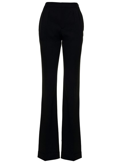 Pantaloni Neri Flare in Lana SAINT LAURENT Prezzo | Gaudenzi Boutique