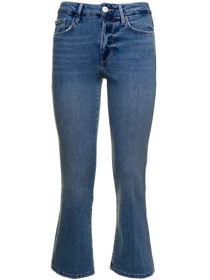 Denim Blue Crop Mini Jeans FRAME 