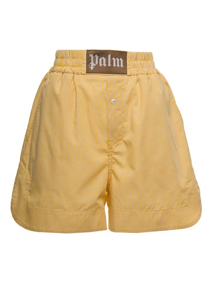 Palm Angles Woman's Yellow Vichy Cotton 
