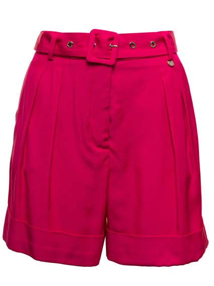 Liu Jo Woman's Pink Viscose Bermuda Shorts LIU JO Price | Gaudenzi Boutique