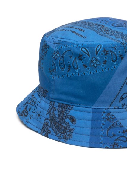 Cappello Bucket in Nylon Blu Stampa Bandana con Logo Kenzo Uomo KENZO  Prezzo | Gaudenzi Boutique