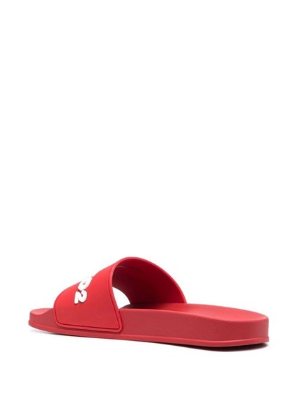 lacoste red sandals