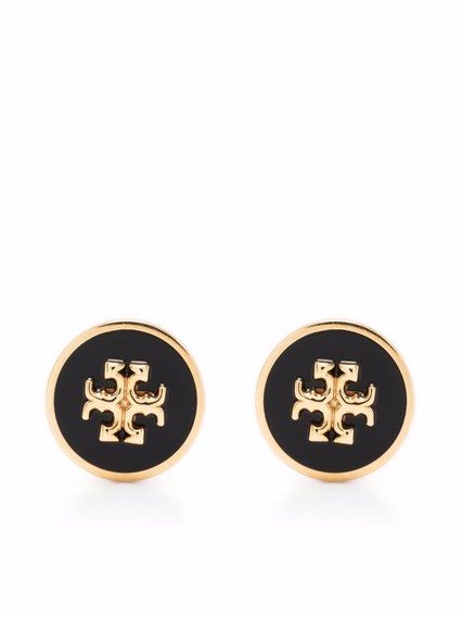 tory burch kira enamel circle stud earrings