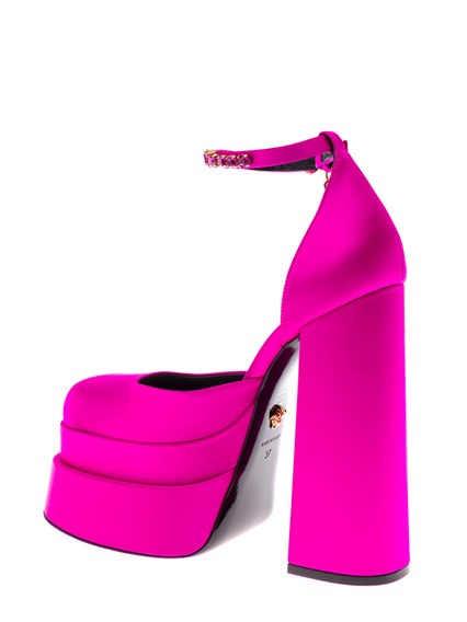 SATIN PLATFORM DéCOLLETé Fuxia available on gaudenziboutique.com - DE