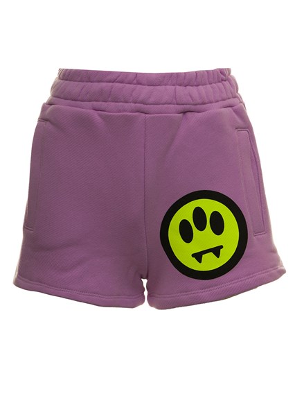 Shorts in Cotone Lilla con Logo Barrow Donna BARROW Prezzo | Gaudenzi  Boutique