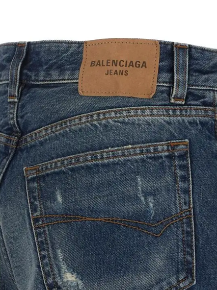 Blue Vintage Slim Fit Denim Jeans 