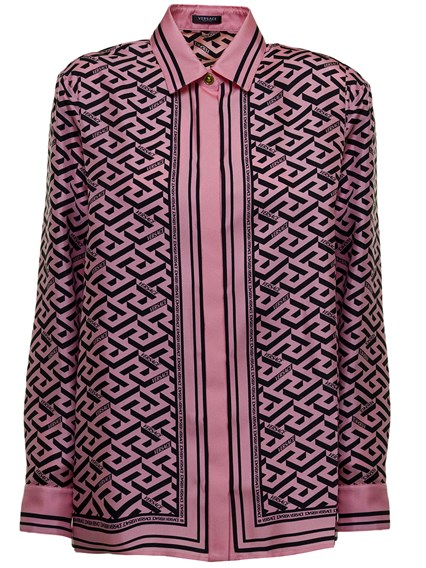 camicia versace viola