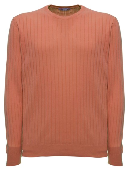 orange ribbed turtleneck