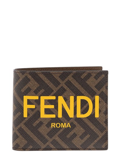 Portafoglio Bifold in Tessuto FF e Stampa Logo Fendi Uomo FENDI Prezzo |  Gaudenzi Boutique