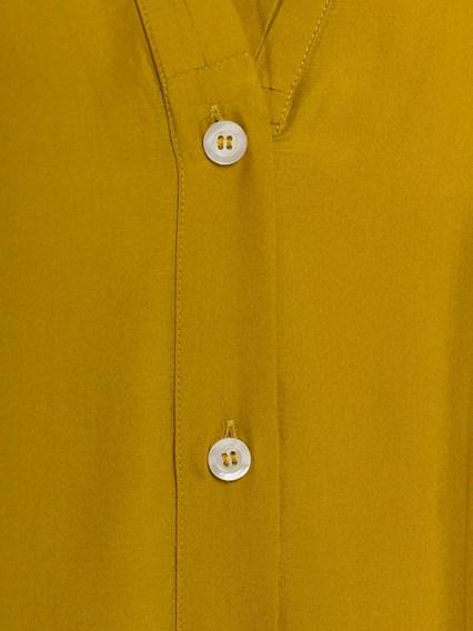 Abito lungo Chemisier in Seta color Senape Semicouture Donna SEMICOUTURE  Prezzo | Gaudenzi Boutique