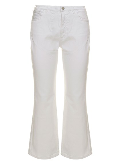 Jeans a Zampa in Denim Bianco Icon Denim Donna ICON DENIM Prezzo | Gaudenzi  Boutique