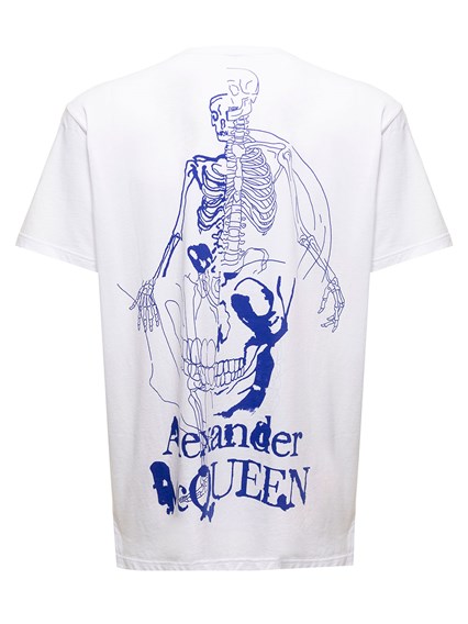 Herren Bekleidung T-Shirts Langarm T-Shirts Alexander McQueen Baumwolle Baumwolle t-shirt in Weiß für Herren 